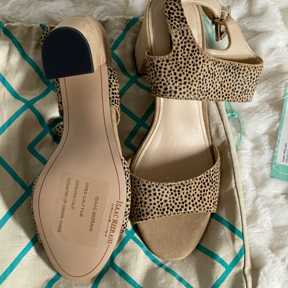 NWT Isaac Mizrahi x highline adjustable ankle strap, block heel sz 10 - Picture 4 of 14